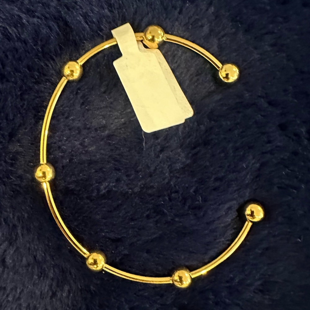 Stainless Steel Gold Plated Bangle Bracelet